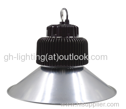 5 years warranty high light efficacy LED high bay light 200w with finned radiator for parking lot lighting/ airport ligh