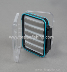 Waterproof Outdoor clear plastic Fly fishing tackle box