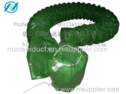 Easy-carried flexible duct with storage bag