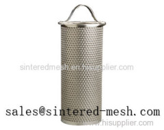 Perforated Metal Layer Increases Rigidity for Filter