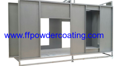 double-station spray powder coating booth