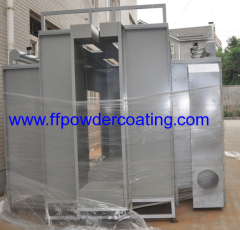 double-station spray powder coating booth