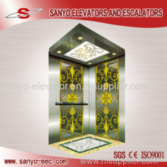 SANYO mirror etching elevator cabin