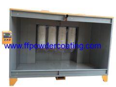 Manual spraying powder coat booth