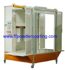 Manual powder spray booth