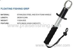 26cm/10.24inch Floating Fishing Grip with Powerful Stainless Steel Jaw T Shape Fishing Gripper