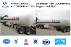 triples BPW axles 58.5cubic meters lpg gas trailer for sale