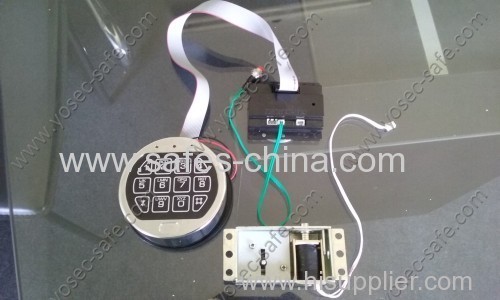 Electronic Digital safe vault locks for gun safe with override key lock