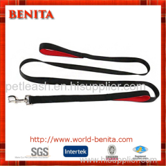 Dual Neoprene Padded Handles Nylon Webbing Dog Lead