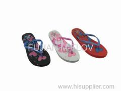 cheap women beach flat PE slippers flip flops