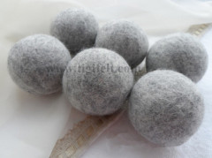 Supply 100% gray color wool dryer balls