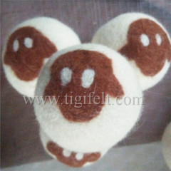 2016 New design wool laundry balls with sheep logo