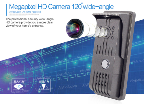 AlyBell WiFi network wireless 1MP P2P camera wide angle long range peephole door viewer visual intercom