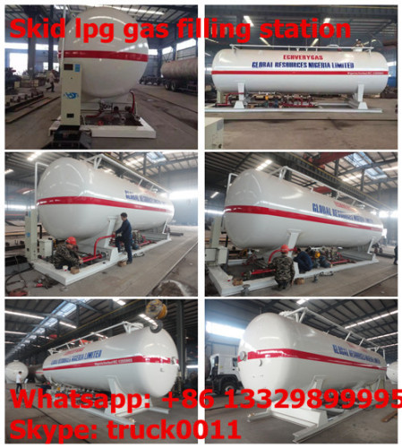 40000L skid lpg gas propane tank with lpg gas dispensing machine for filling lpg gas cylinders