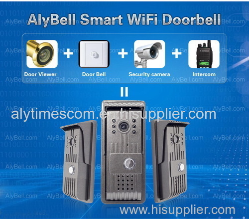 AlyBell H.264 720P WiFi Camera Doorbell Mobile App Control Home Security WiFi Video Intercom Doorbell