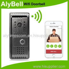 AlyBell H264 720P Wifi doorbell camera wireless Video Doorbell system Support iOS Android APPwifi door viewer