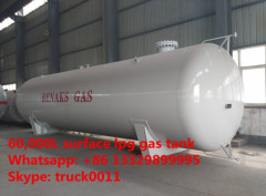 60000L stational bulk lpg gas propane storage tank for sale
