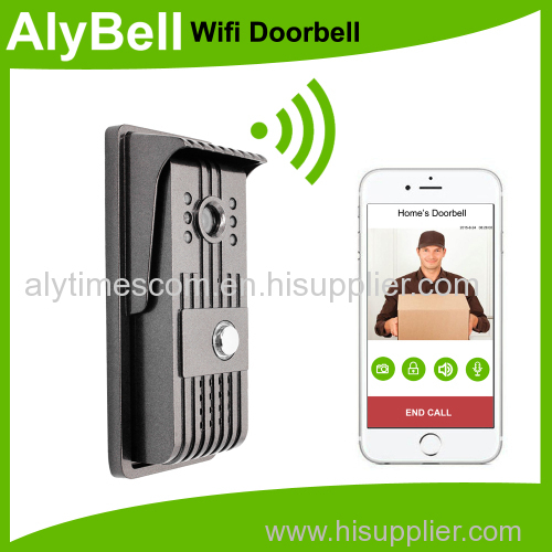 AlyBell 120degree camera Real time video talking waterproof wifi doorbell camera