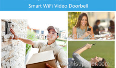 Home Use AlyBELL WiFi Video Doorbell With Night Vision Push Alarm 2-Way Audio