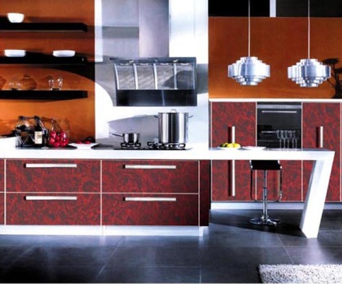 Modern Design Acrylic Sereis Kitchen Furniture (Br-AC009)
