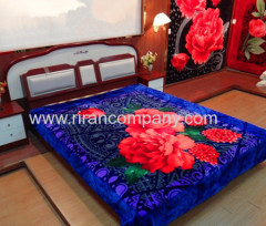 100% Polyester Raschel Blanket