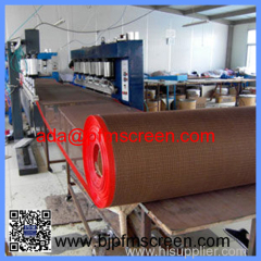 Heat Resistant PTFE Teflon Coated Fiberglass Mesh Conveyor Belt