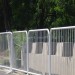 Temporary crowd control barrier fence