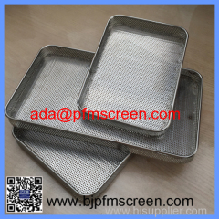 Heat Resistant Stainless Steel Perforated Tray