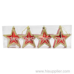 2016 New Arrival Personalized Plastic Five-Pointed Star For Christmas Ornament