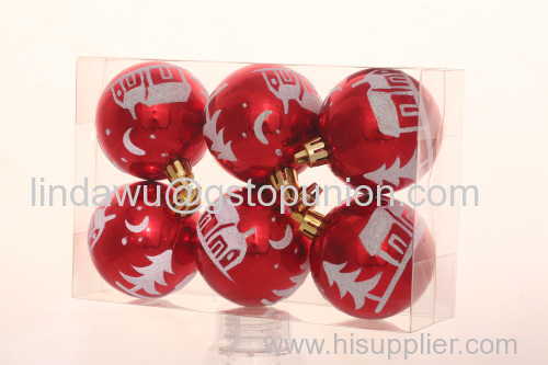 Newest Christmas Shiny Painted Ball For Ornament