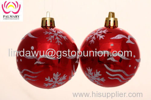 High Quality Plastic Shiny Ball Ornament