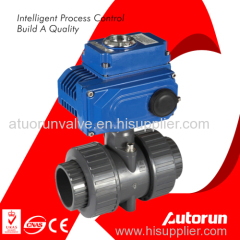 Electric Flange UPVC Ball Valve For Waste Water Pipe System