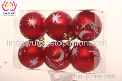 2016 New Design Decoration Matte Painted Christmas Ball