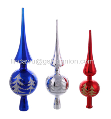 Sharp Tree Top Ball Colored Drawing Christmas Holiday Decoration