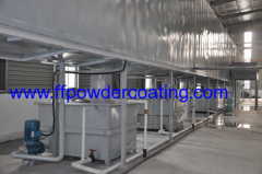 spray powder coating line for aluminum profile