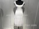Round Neck Autumn Ladies Wrap Dresses with Polyester woven Fabric Breathable