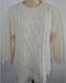 Pure Cotton Crew Neck Thin Cable Knit Sweater Women With 5gg Big Gauge Knitting Patterns