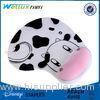 Milk Cow Comfortable Wrist Rest Mouse Pad Cute Memory Foam Mouse Mat 22mm Thick