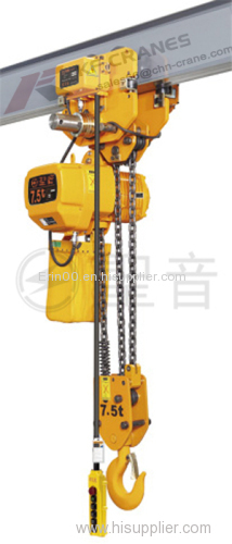 3 ton electric chain hoist with manual trolley