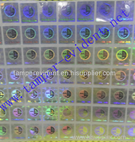 3D holographic security stickers