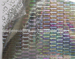 tamper evident 3d hologramas stickers