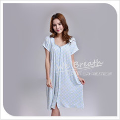 Apparel& Fashion Underwear& Nightwear Sleepwear& Pajamas YUSON Women's Bamboo Classic Button Up Short Sleeves Night Gown