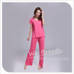 Apparel&Fashion Underwear&Nightwear Sleepwear&Pajamas YUSON Bamboo Lounge Maternity Pajama Sets Short Sleeves And Pants