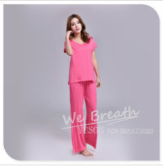 Apparel&Fashion Underwear&Nightwear Sleepwear&Pajamas YUSON Bamboo Lounge Maternity Pajama Sets Short Sleeves And Pants