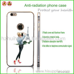 Beautiful phone cover with girl pattern anti-radiation phone case from China