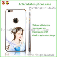 Beautiful phone cover with girl pattern anti-radiation phone case from China