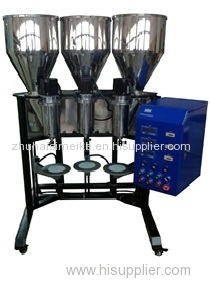 three hoppers toner powder filling machine