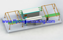 forklift powder coating line