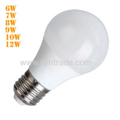 LED A60 bulb 5W 6W 7W 8W 9W 10W 12W ECO PC+ALU body 220-240V