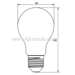 LED A60 bulb ECO plastic body 6W 7W 8W 10W 12W 170-260V IC